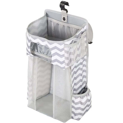 Pineeseatile Baby Nursery Organizer Hanging Crib Diaper Holder