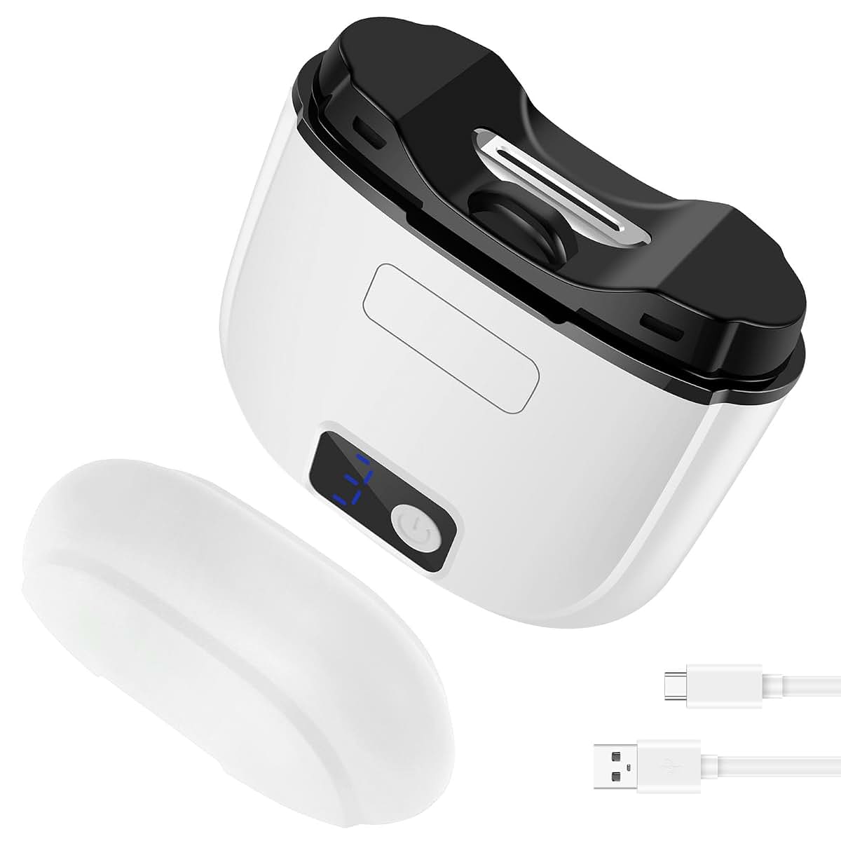 BabyOneStop Electric Nail Clipper with 3 Speed Modes and LED Light