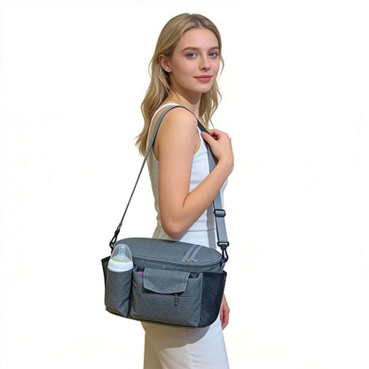 Berhapy Small Diaper Bag, Travel Tote Bags for Moms - Multiple Pockets, Stroller Hook, Adjustable Strap - Portable (photo 2)