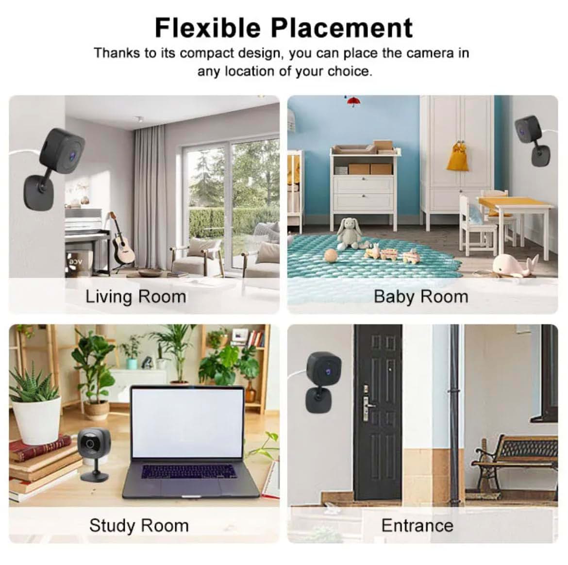 VicoSafe CK1 Indoor Security Camera With 2K Video And WiFi (photo 3)