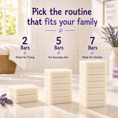 KELEBS Gentle Lavender Kids Soap Bar 5-Pack