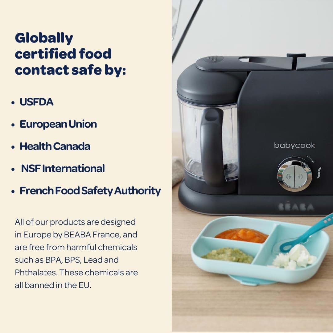 Béaba BEABA Babycook Duo 4 in 1 Baby Food Maker, Puree Steamer and Blender for Purees, Grinder with Auto Steam Cooking (photo 3)