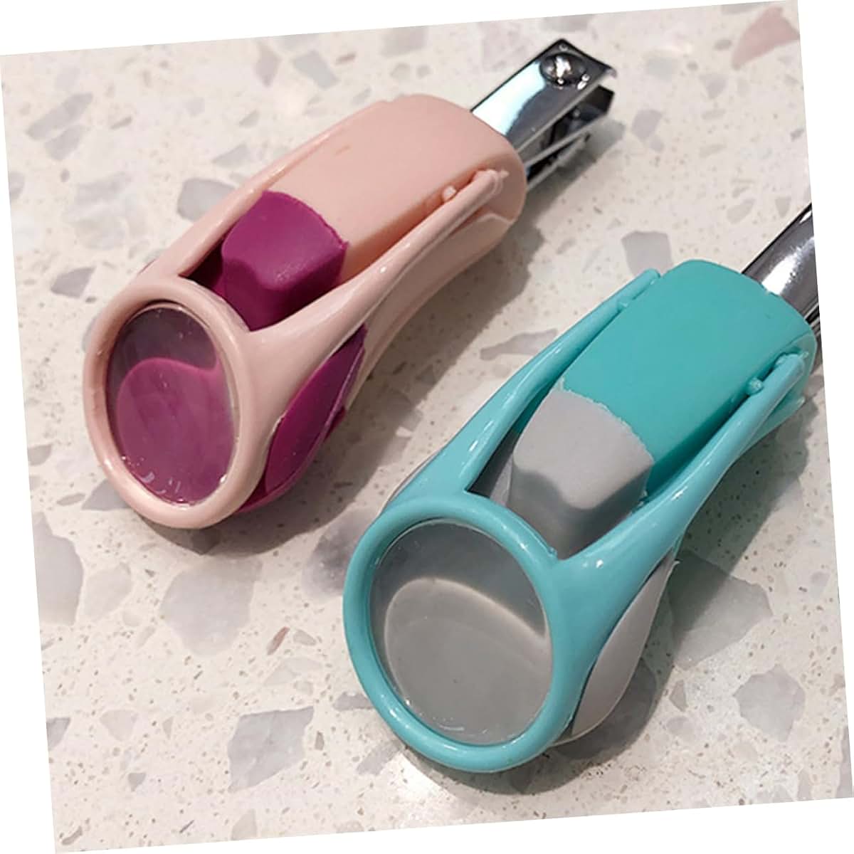 Hohopeti Magnifier Nail Clipper for Baby and Toddler, Portable Stainless Steel and ABS