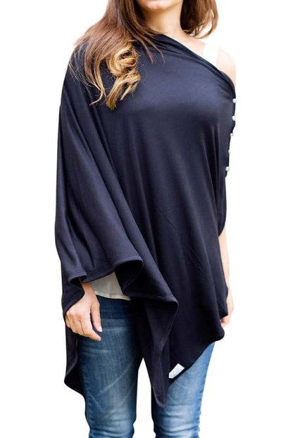Byrd & Blume Maternity Nursing Cover Wrap With Adjustable Snaps
