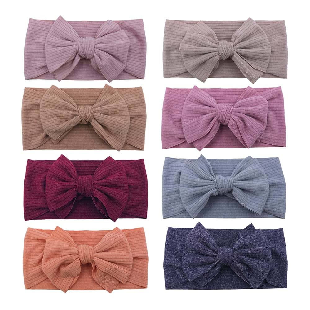 Sugarmelon Baby Headbands Headwrap Newborn Toddler Cotton Ribbed Turban Headband Hairband Infant Baby Show Gifts