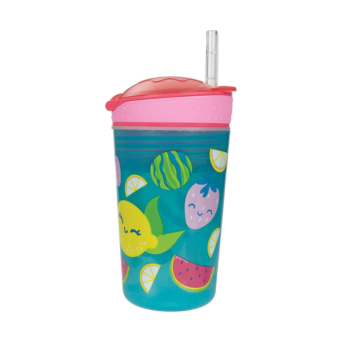 Nuby All In One Snack Bowl And No Spill Straw Cup Combo