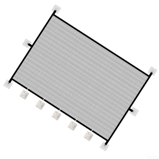 Minhe Foldable Pet Barrier For Cats Dogs With Anti-Drill Mesh Design Hook System Portable No Tools Required For Indoor