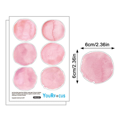 YouRfocus Pink Polka Dot Wall Decals For Girls Bedroom, Peel And Stick