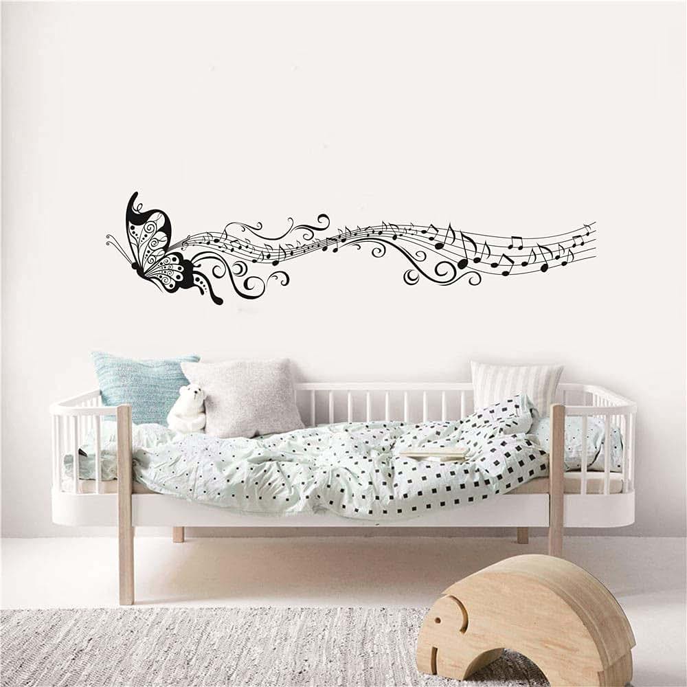 Yoyoyu Art Home Decor Flying Butterfly And Music Notes Wall Sticker (photo 4)