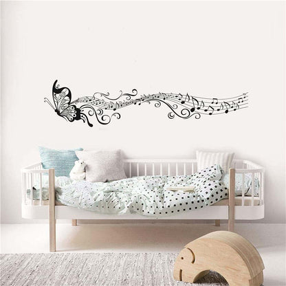 Yoyoyu Art Home Decor Flying Butterfly And Music Notes Wall Sticker (photo 4)