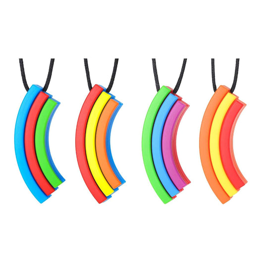 Seeway Sensory Chew Necklaces Relieve Anxiety & Improve Focus 4 Pack
