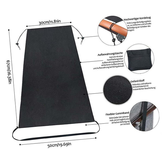 BabyOneStop Stroller Sunshade Cover in Black Lightweight Breathable Canopy