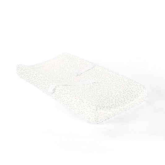 Lush Decor Farmhouse Leaf Branch Changing Pad Cover, Gray