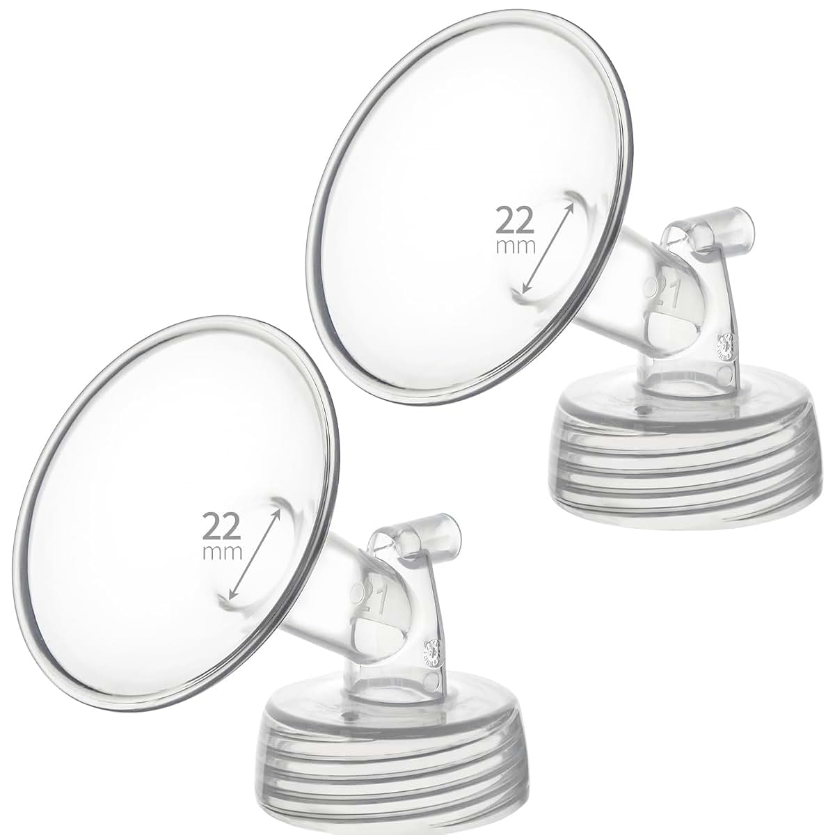 Belmikal 22mm Breast Pump Flange Replacement, 2 Pack