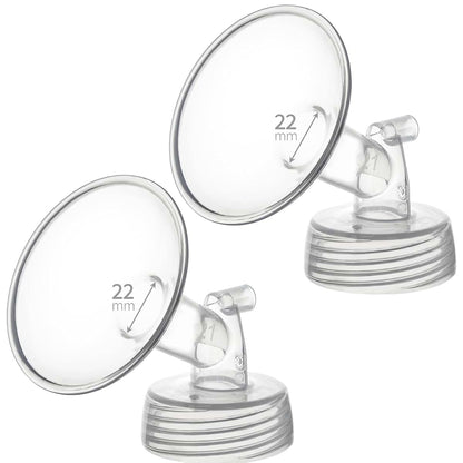 Belmikal 22mm Breast Pump Flange Replacement, 2 Pack
