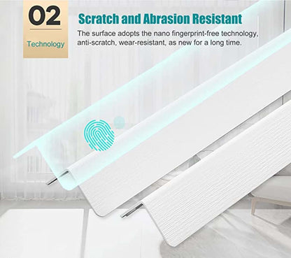 TTKmlGsD Wall Corner Protector, PVC Corner Shield for Walls Self Adhesive,Beige/Brown/Bule Heavy Duty Corner Guard Edge (photo 4)