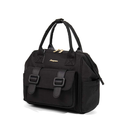 MEYTEILAY Diaper Bag Tote Baby Changing Bag Large Baby Bags for Mom Multifunction Travel Nappy Bag Small （Black）