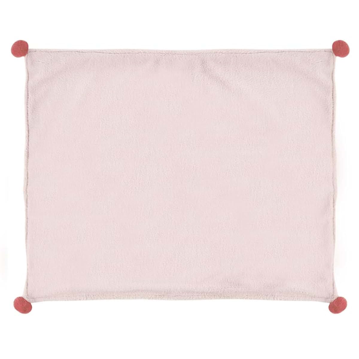 Stephan Baby Plush Blankets - Gift Boxed Fleece Lined Faux Fur Throw Blanket with Pom Poms, 30" x 40", Ballet Shoes
