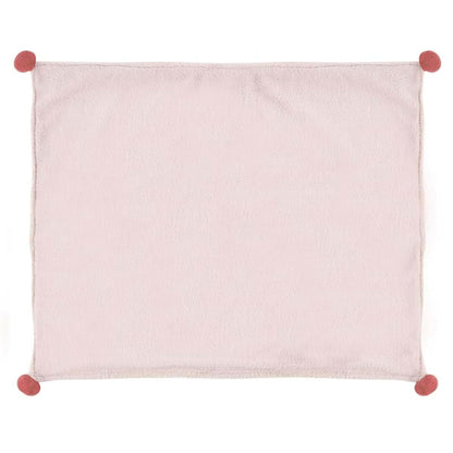 Stephan Baby Plush Blankets - Gift Boxed Fleece Lined Faux Fur Throw Blanket with Pom Poms, 30" x 40", Ballet Shoes