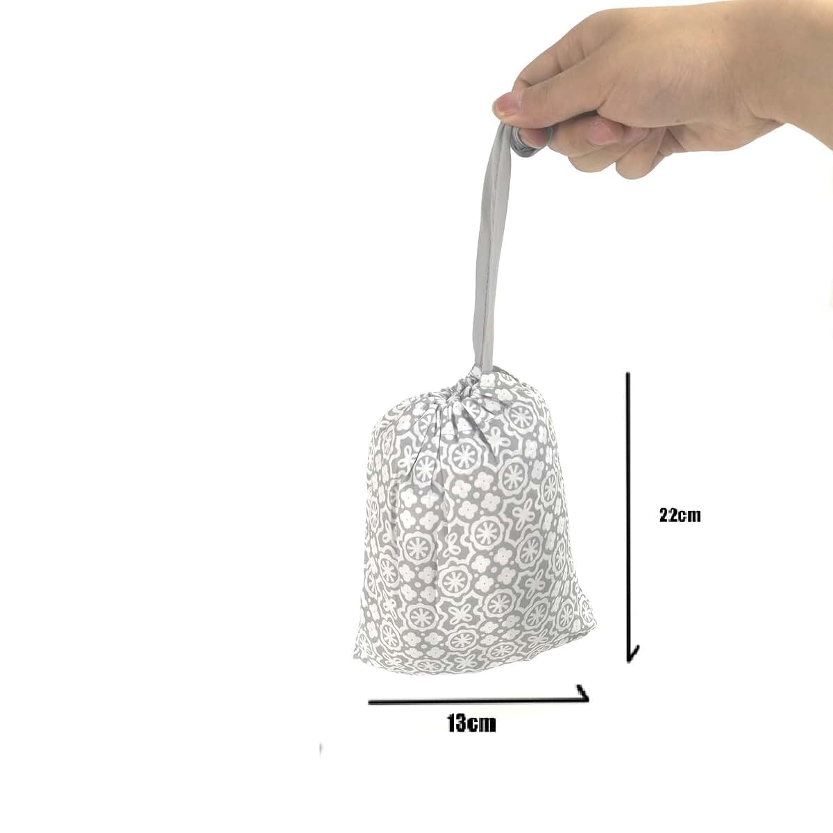 Hivvi Portable 2-In-1 Grocery Cart And High Chair Cover - White Snowflake (photo 3)