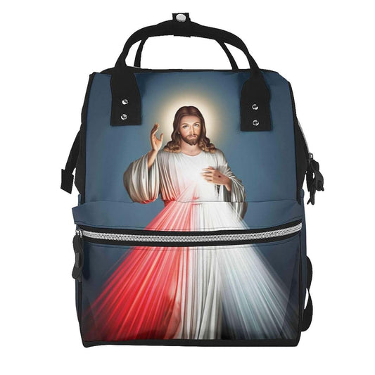 DDHSKDG Divine Mercy Large Capacity Mummy Maternity Bag Multifunctional Diaper Backpack