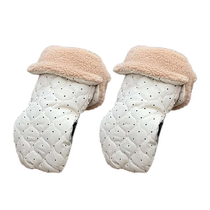 Vdaxvme Windproof Hand Mitts Soft & Insulated Hand Muff Stroller Gloves