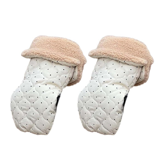 Vdaxvme Windproof Hand Mitts Soft & Insulated Hand Muff Stroller Gloves