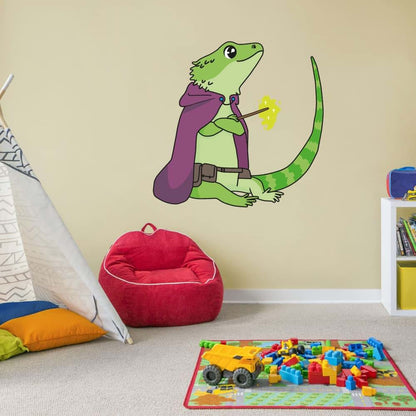 DS Inspirational Decals Kids Bedroom Multicolored Cartoon Armadillo Lizard Wizard Vinyl Wall Decal Sticker