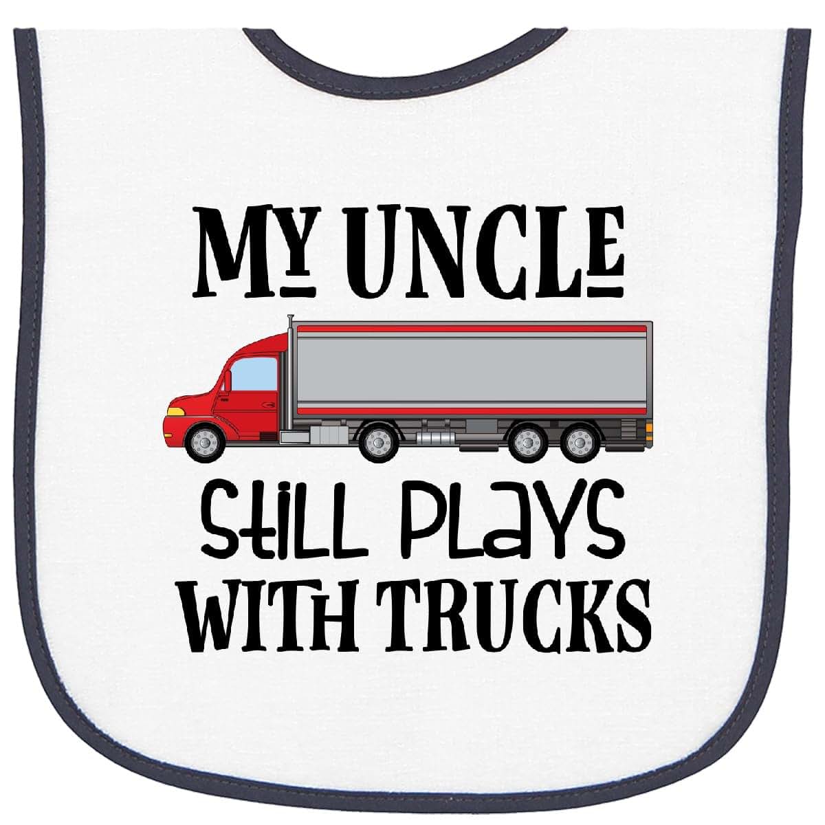 Truck Driver Uncle Design Terry Cloth Bib for Baby