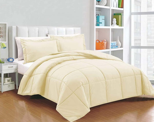 Dainty Homes :- 100% Egyptian Cotton 500 TC Economic Range 1 Piece Comforter Box Design All Season Down Alternative