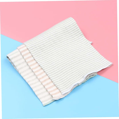 SHOWERORO 3-Pack Stripe Cotton Belly Band for Newborns, Single Layer Navel Wrap, Random Colors