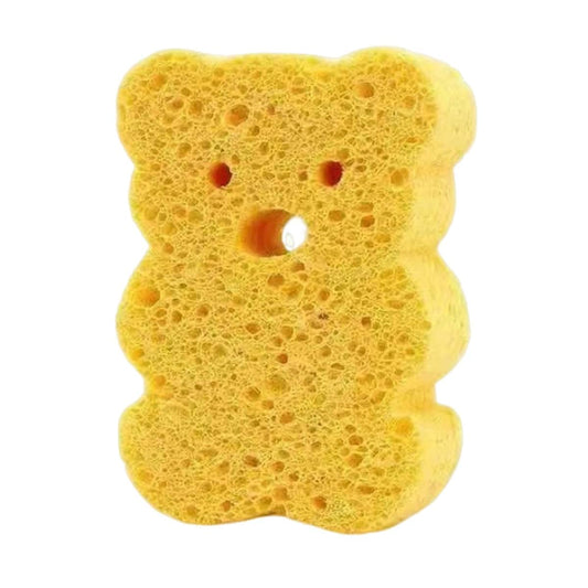 GLANSI Baby Bath Sponge for Bathing - Cute Shower Brush Dead Skin Remover | Natural Bath Sponges for infaants | Baby