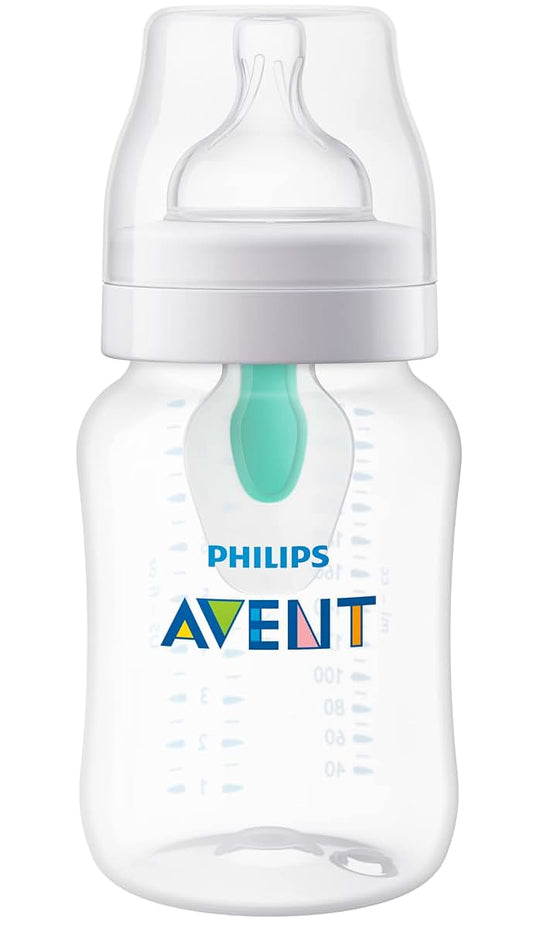 Philips Avent Anti-Colic Baby Bottle with AirFree Vent, Medium Flow, 9 oz