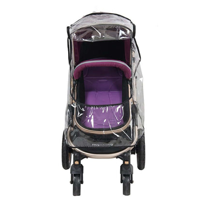 Cerlingwee Universal Stroller Rain Cover With Zipper Window (photo 3)