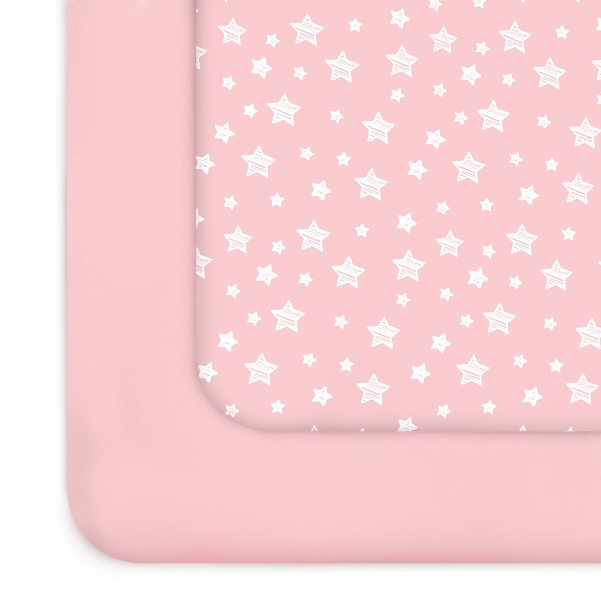 Mini Crib Fitted Sheets | 2-Pack Microfiber Playard Sheet Set