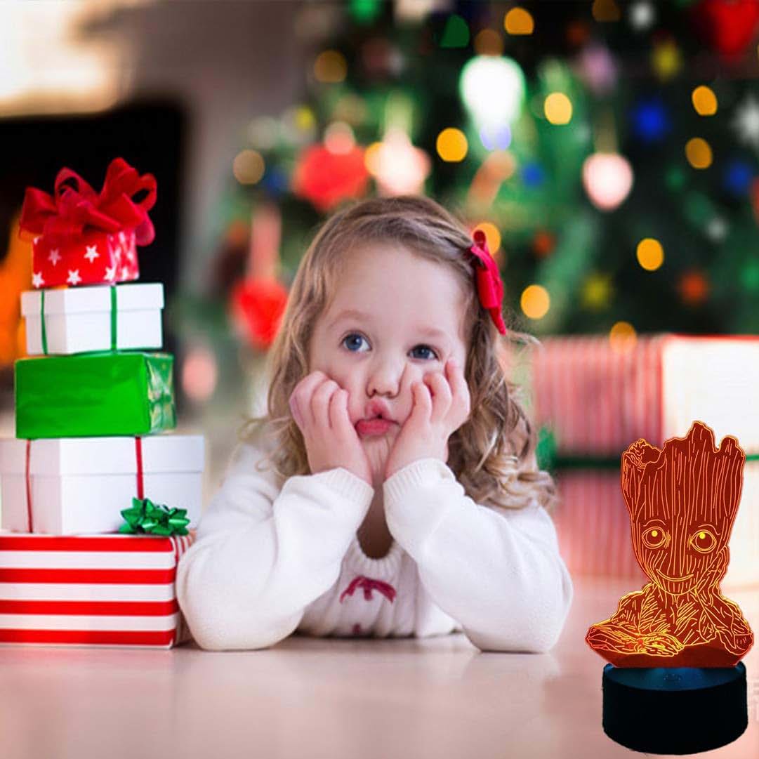 SanNELChEL Groot 3D Cute Baby LED Night Light (photo 3)