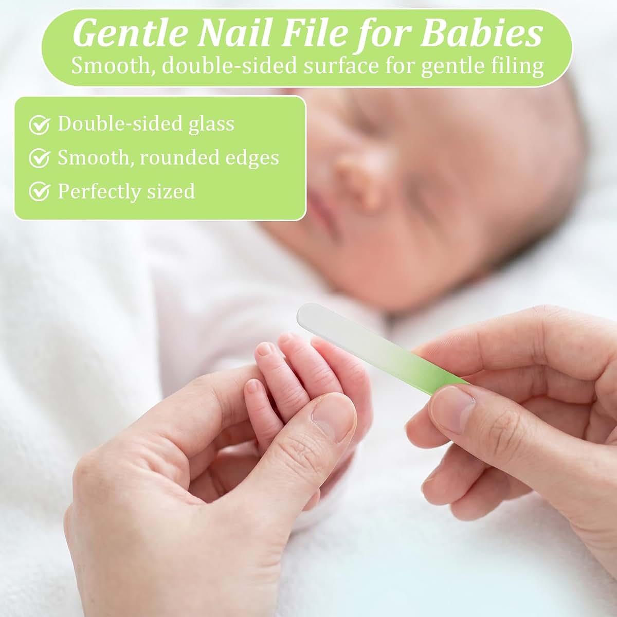 FNANJWQ Baby Nail Kit - 4-in-1 Grooming Set with Case (photo 3)