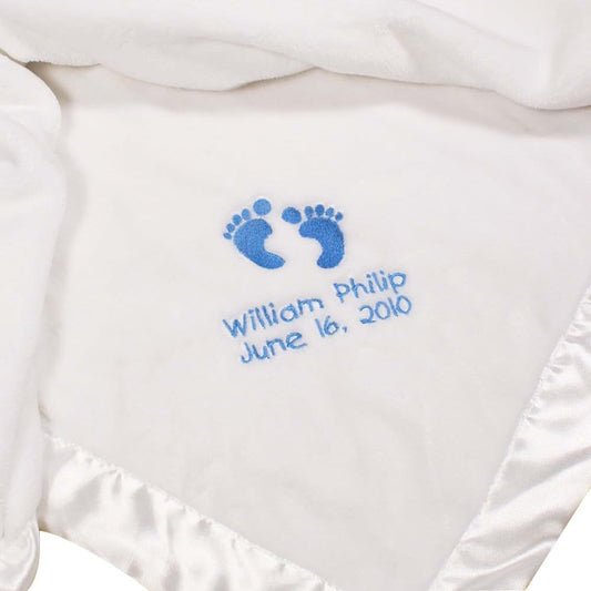GiftsForYouNow Embroidered Baby Boy Fleece Blanket