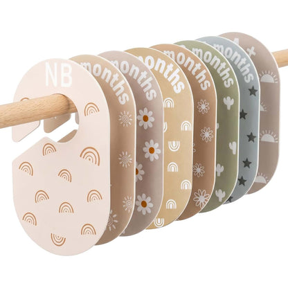 8 Pcs Double-Sided Baby Closet Divider Set for Wardrobe Organization