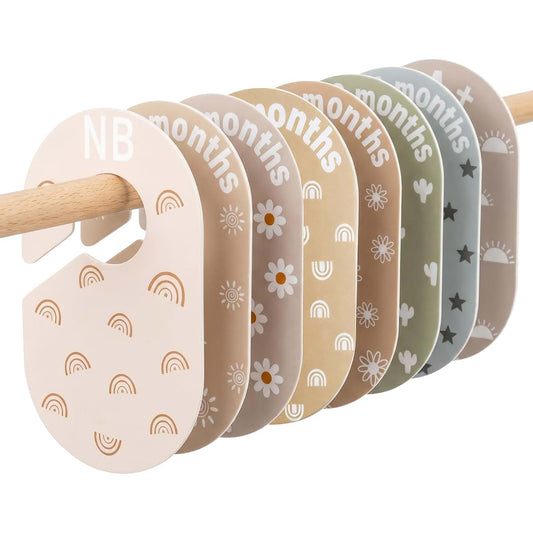 8 Pcs Double-Sided Baby Closet Divider Set for Wardrobe Organization