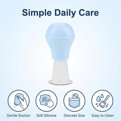 Blue Silicone Nipple Corrector for Postpartum Nursing Care