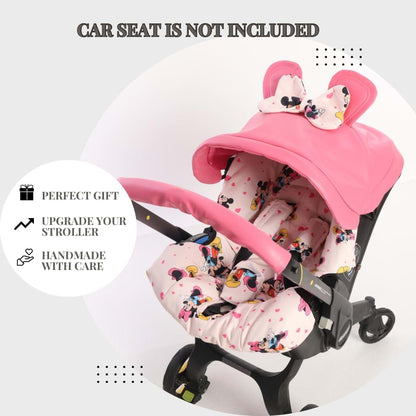 Boss and Baby Car Seat Stroller Accessories for Doona - Canopy, Seat Replacement, Handlebar Cover, Infant Insert Cover, Shoulder & Crotch Pads