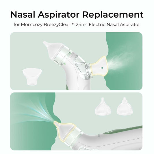 Momcozy Nasal Aspirator Replacement Set With Two Nozzles And One Mask