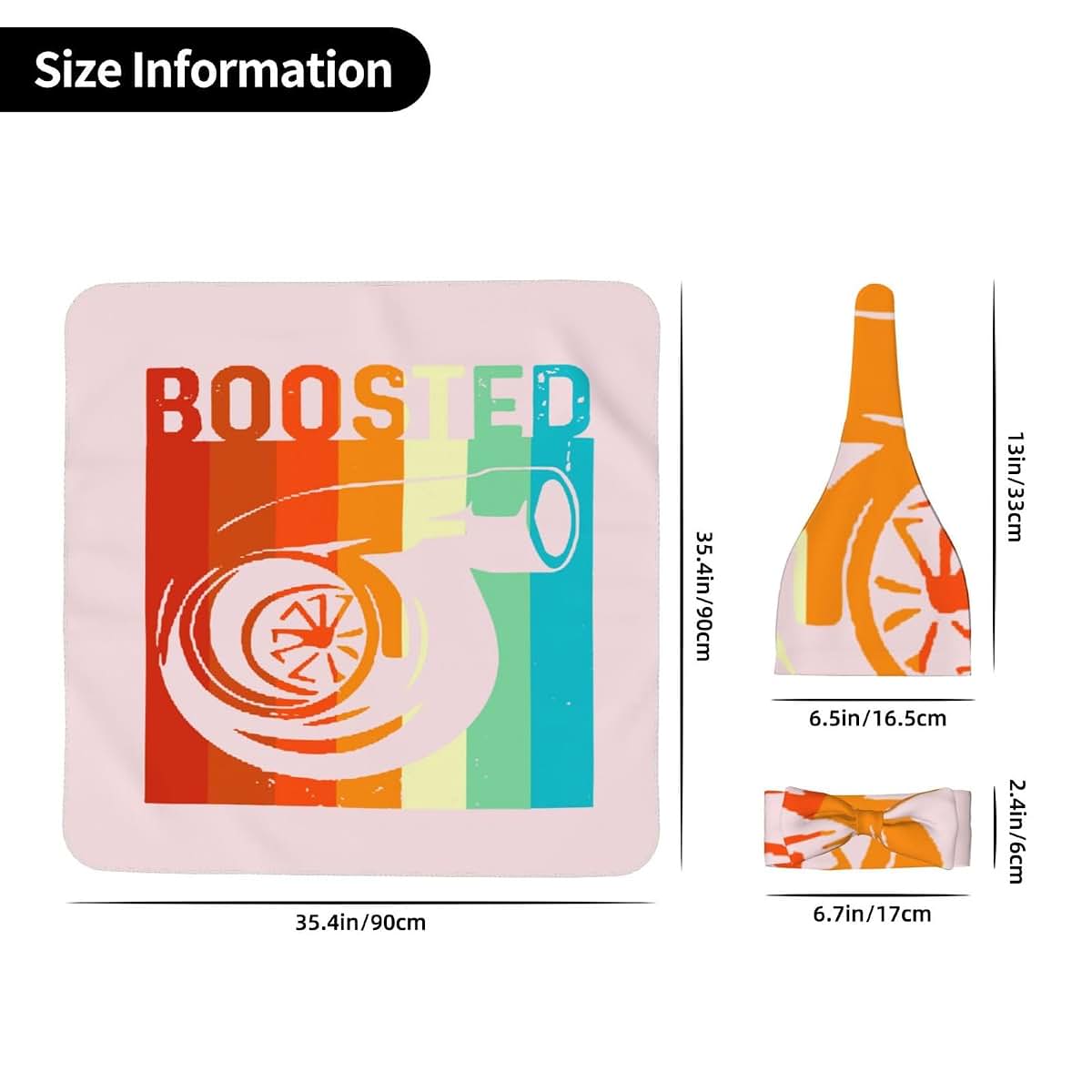 HavLik Retro Boost Engine Car Newborn Swaddle Blanket and Headband Set (photo 4)