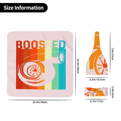 HavLik Retro Boost Engine Car Newborn Swaddle Blanket and Headband Set (photo 4)