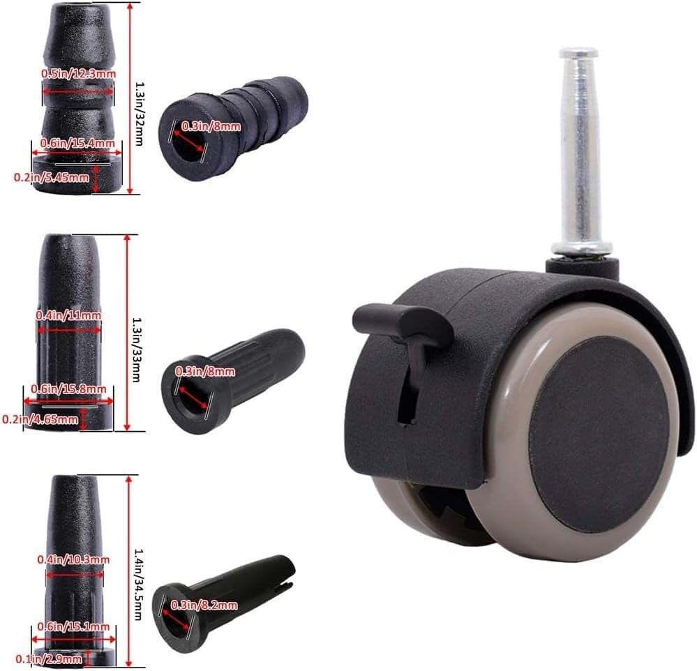 ETomey Rubber Casters For Child Crib (photo 2)