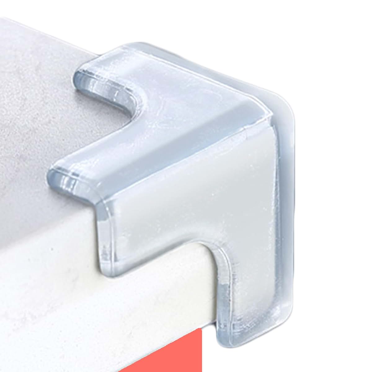 Saicheek 4Pcs Silicone T-Shaped Table Corner Protectors, Clear, 1.7 Inch