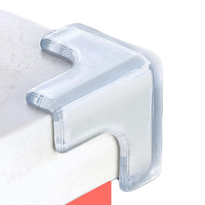 Saicheek 4Pcs Silicone T-Shaped Table Corner Protectors, Clear, 1.7 Inch