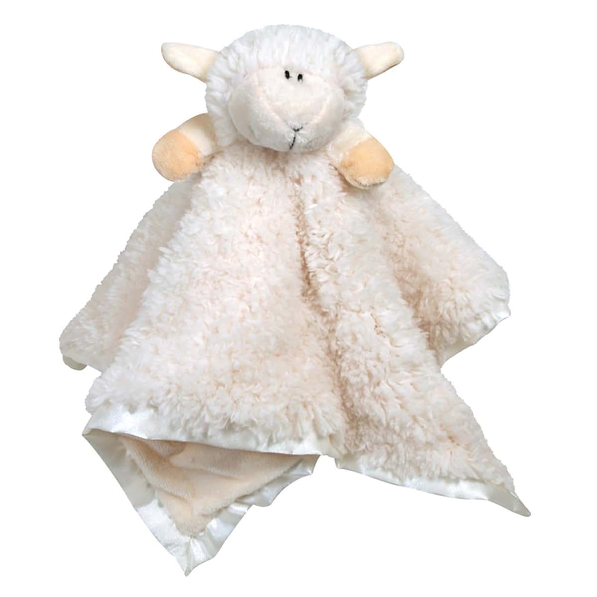 Stephan Baby Plush Cuddle Bud Security Blankie, Cream Lamb