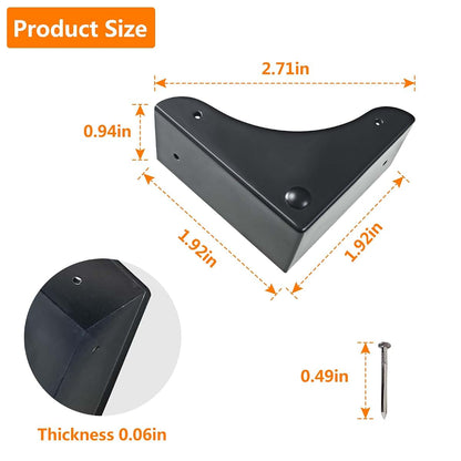 Mewuthede Metal Box Corner Protector, 4pcs Corner Guard Desk Box Edge Safety Decorative Protector Safety Guard Cabinet (photo 2)
